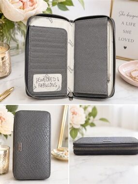 Jewell by Thirty-One Zip Around Wallet – Gray